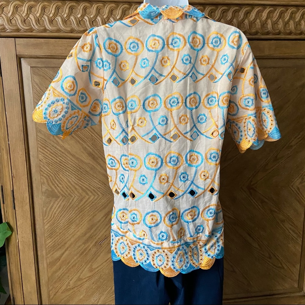 Bundle Vintage handmade floral print tunic  tops - Picture 4 of 14